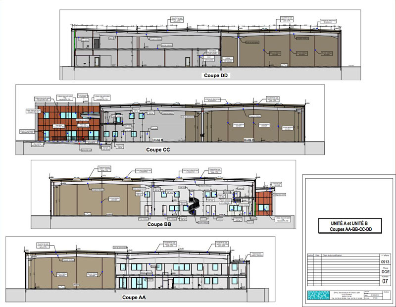 presentation d'un plan architectural